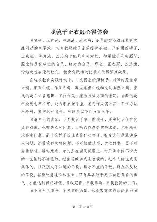 照镜子正衣冠心得体会.docx