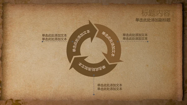 开头视频片头打开卷轴复古ppt动态模板