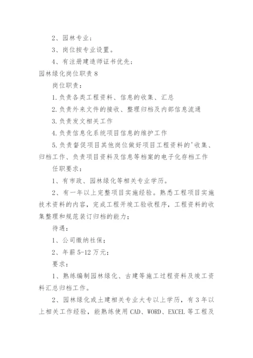 园林绿化岗位职责.docx