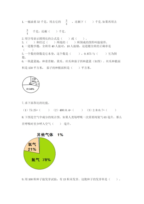 小学数学六年级上册期末测试卷（网校专用）word版.docx