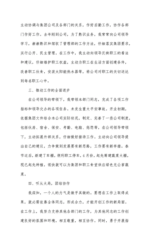销售个人述职报告范文 2