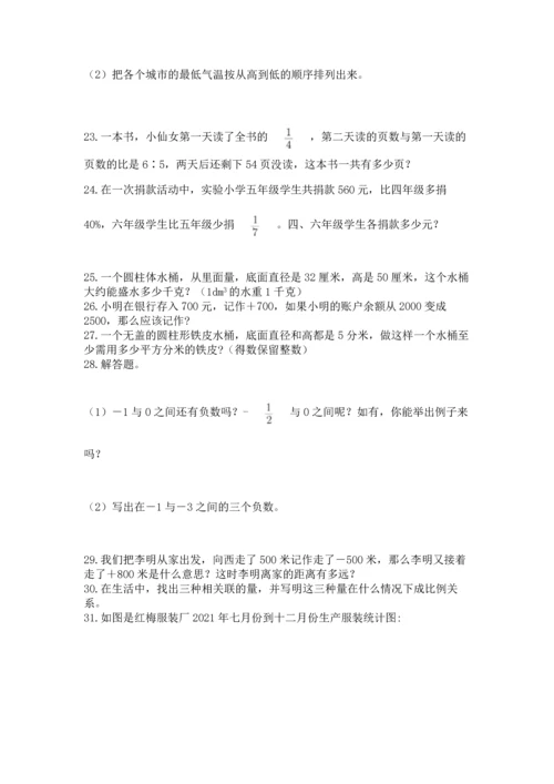 小升初数学应用题50道（突破训练）.docx