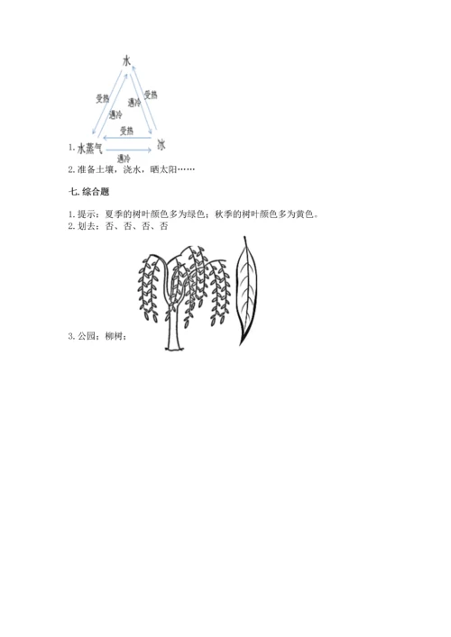 教科版科学一年级上册第一单元《植物》测试卷（典型题）.docx