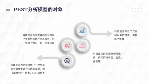 彩色简约PEST分析PPT模板宣传PPT动态PPT