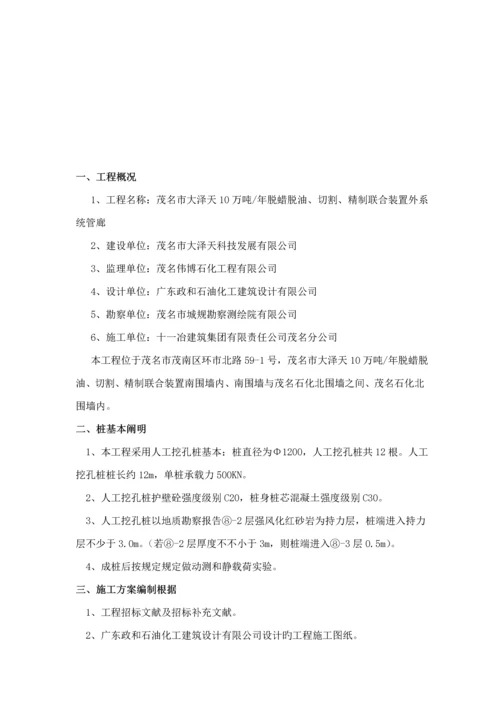 人工挖孔桩综合施工专题方案.docx