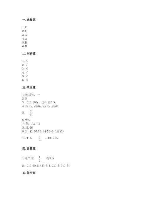 2022年人教版六年级上册数学期末测试卷及参考答案ab卷.docx
