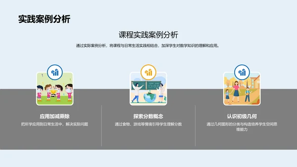 四年级数学成果报告PPT模板