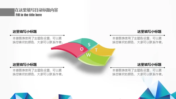 工作汇报年终总结几何现代风通用PPT模板