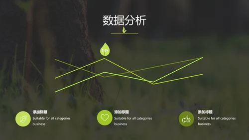 绿色农业自然环境保护宣传动态PPT模板