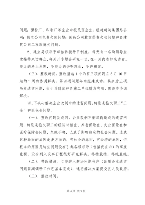 领导个人整改方案(经贸) (3).docx