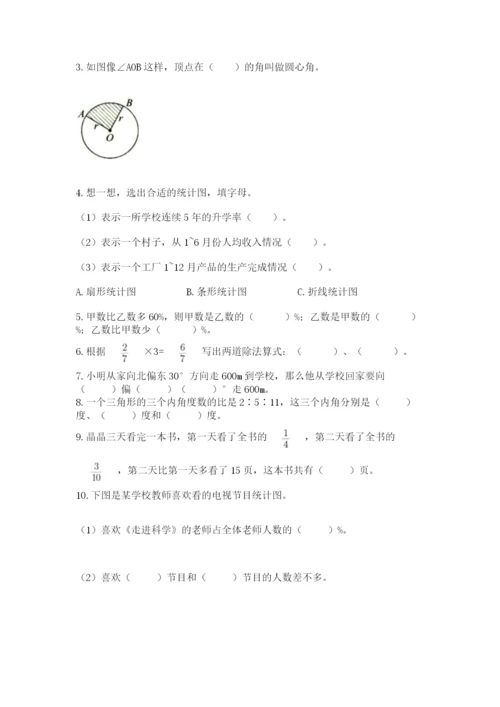 2022六年级上册数学《期末测试卷》审定版.docx