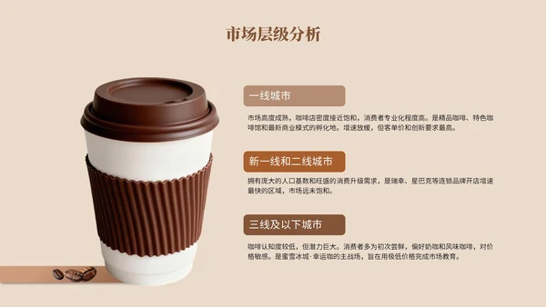 棕色系简约风市场分析报告