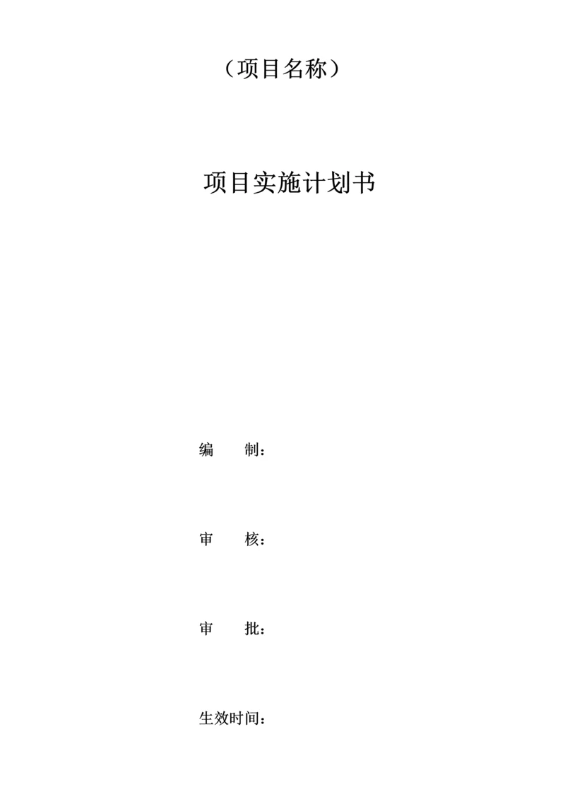 建筑有限公司项目实施计划书.docx