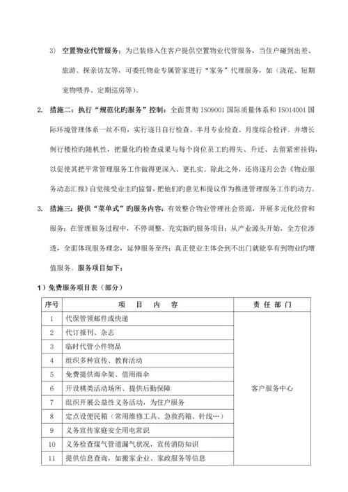 物业管理服务方案及设想.docx