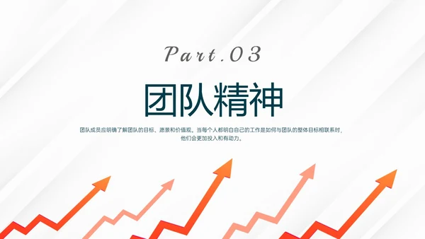 橙色简约向上箭头提高员工工作效率管理层ppt