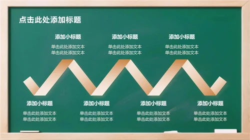 绿色简约风3D卡通儿童党史学习教育主题PPT模板