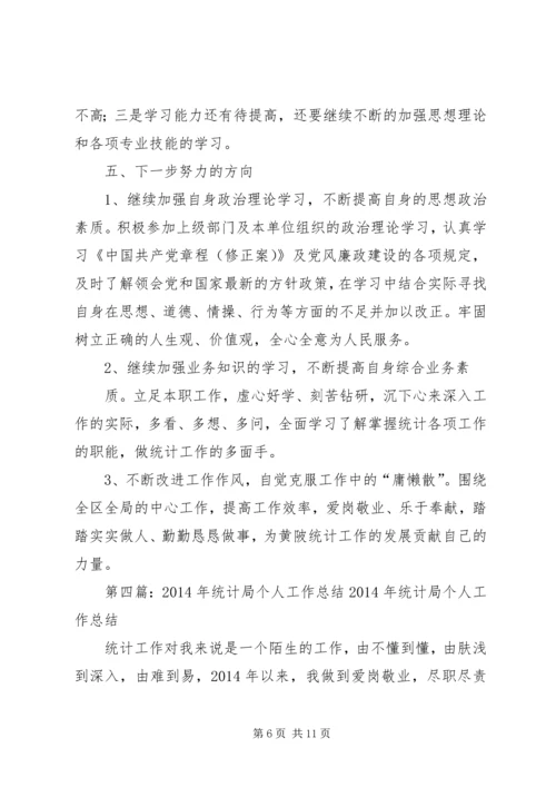 统计局个人工作计划(精选多篇) (2).docx