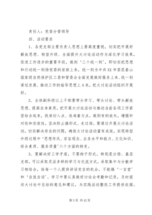 转型升级,解放思想活动方案.docx