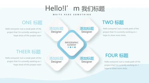 蓝色简约医生述职报告动态PPT
