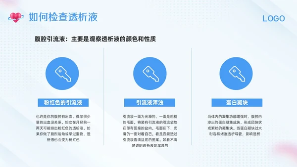 蓝色简约腹膜透析护理PPT模板宣传PPT动态PPT