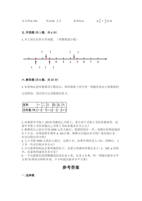 小升初数学期末测试卷及完整答案（名校卷）.docx