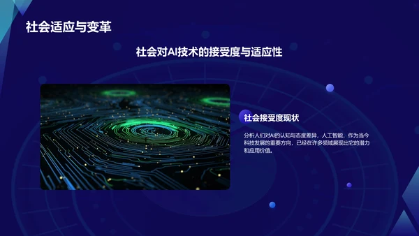 蓝色科技风人工智能与可持续发展目标PPT模板