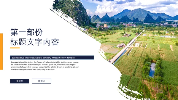 新农村建设最美乡村旅游工作报告PPT