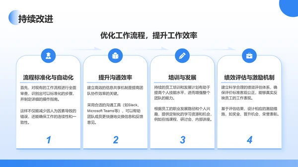 蓝色商务风2025工作计划PPT模板