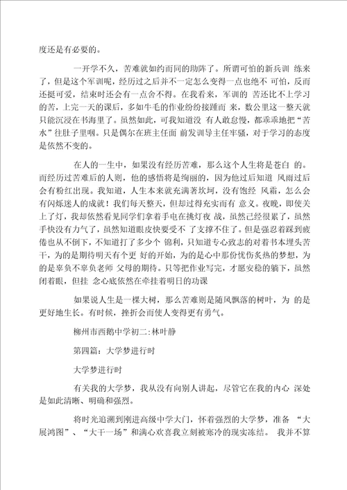 关于大学的随笔