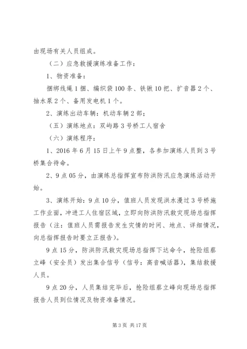 防洪防汛演练方案.docx