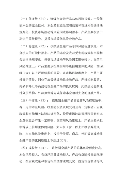 恒天财富金融产品风险评级管理办法(试行).docx