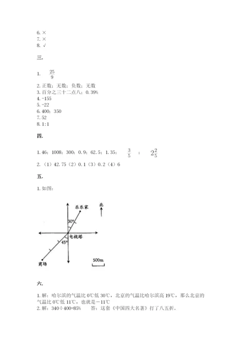 小升初数学综合练习试题及答案（名师系列）.docx