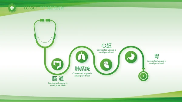 绿色清新医疗医药公司产品介绍PPT