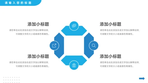 蓝色简约医疗医生工作报告PPT模板