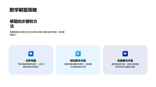五年级数学解题攻略PPT模板