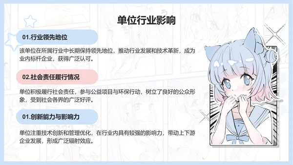次元少女蓝色漫画风实习报告