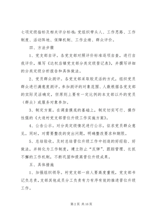 达权店镇大造村党支部晋位升级工作实施方案专题.docx