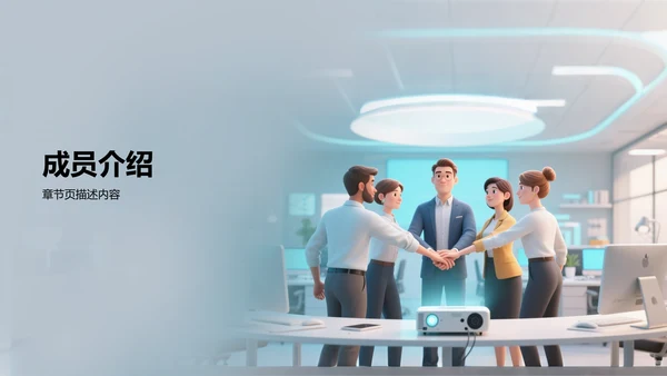 团队介绍与成员分工展示PPT