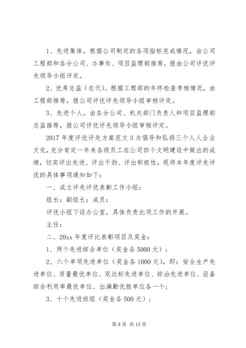 年度评先评优考核方案.docx