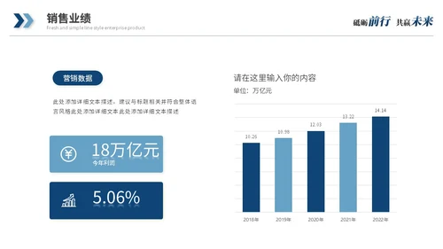 蓝色简约商务公司介绍企业介绍企业宣传产品介绍ppt模板