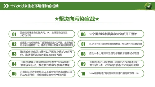 全国生态环境保护大会打好污染防治攻坚战PPT