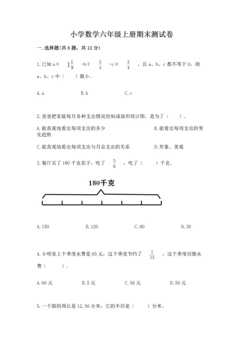 小学数学六年级上册期末测试卷（易错题）word版.docx