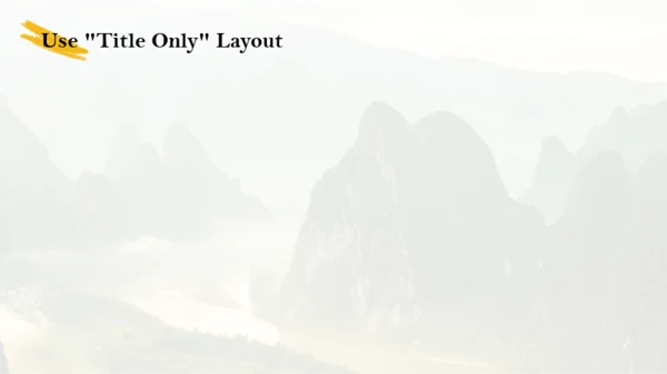 绿色创意山水绘画旅游行业工作汇报PPT模板