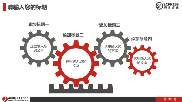 顺丰快递物流运输工作汇报通用PPT模板