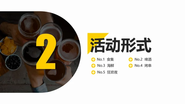 啤酒美食狂欢节活动策划PPT模板