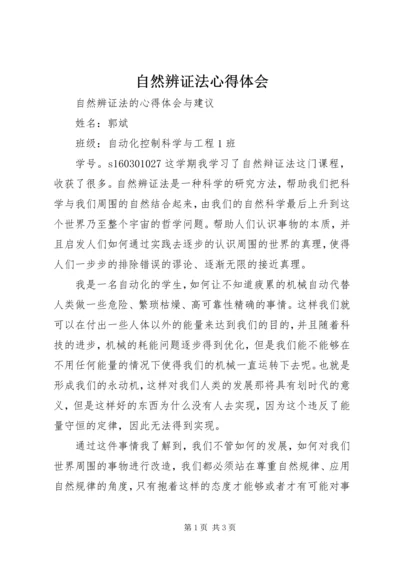 自然辨证法心得体会.docx