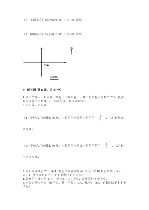 人教版六年级上册数学期末测试卷【新题速递】.docx