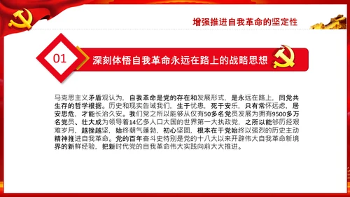 把新时代伟大自我革命推向纵深党课党支部PPT