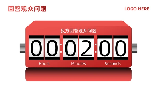 红色简约风辩论赛流程及规则课件
