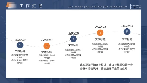 蓝色商务风欢迎上级领导莅临检查通用PPT模板